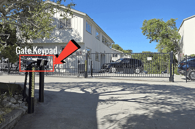 Image of entry gate at AA Monterey Central Office.